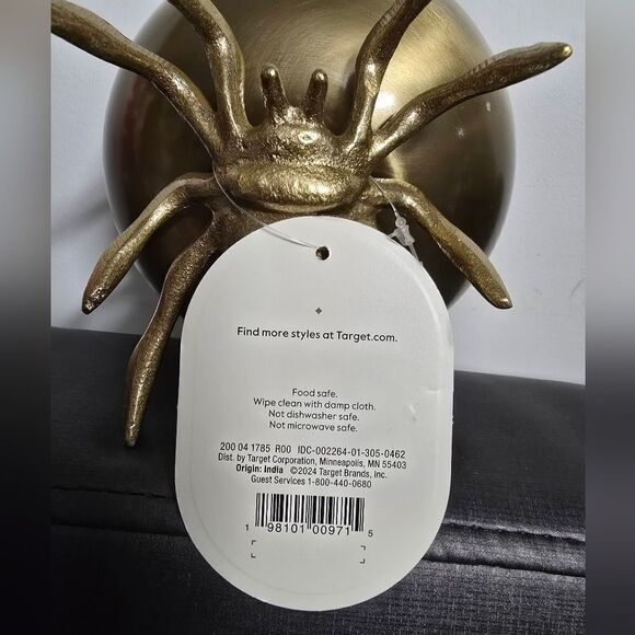 28oz Halloween Stainless Steel Candy Bowl Gold - Threshold - Picture 5 of 7